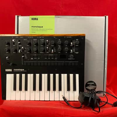 Korg Monologue Monophonic Analog Synthesizer 2016 - Present - Black with Power Supply