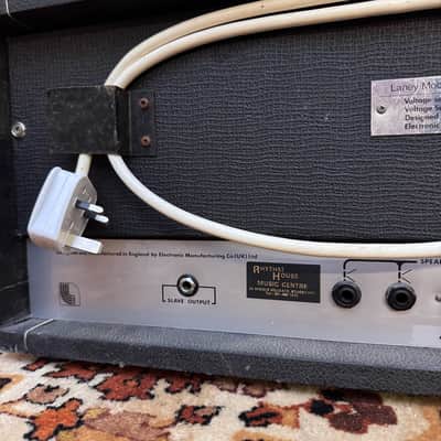 Vintage 1974 Laney Klipp 60w L60 PA British Valve Guitar Amplifier Head *1970s* image 10