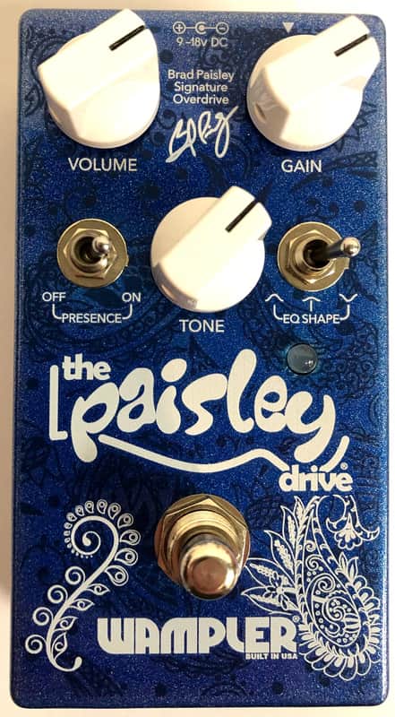 Used Wampler Brad Paisley Signature Paisley Drive Overdrive Guitar Effects Pedal image 1