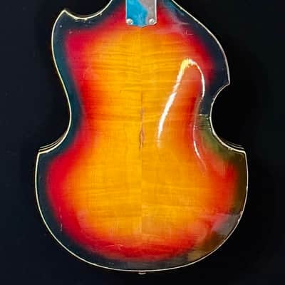 Original Kent 833 Violin style 1966 bass burst image 2
