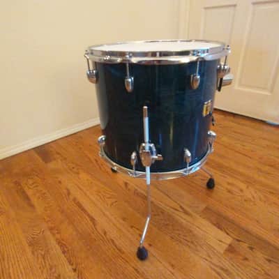 Yamaha Oak custom made in Japan 16 inch floor tom emerald uzukuri lacquer excellent! image 2