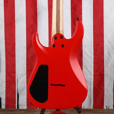 Jackson Pro Plus Series DK Modern MDK7 HT - Satin Red with Black Bevels image 8
