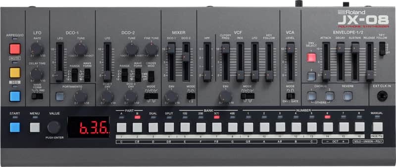 Roland JX-08 Boutique Series JX-8P Polyphonic Desktop Synthesizer image 1