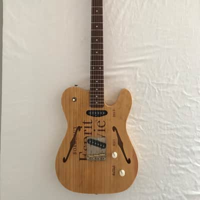 Electric Guitar - Reclaimed Wood from Wine Crate - Semi Hollow with F Holes - T-Style - Esprit 039 image 3