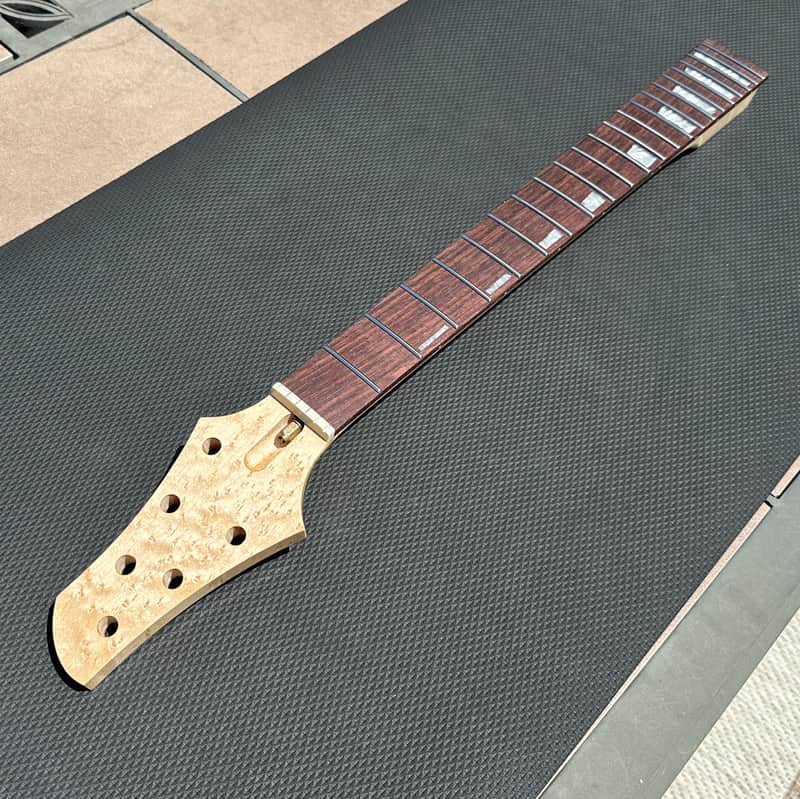 Warmoth Meadowhawk (Fits Stratocaster) Neck - Birdseye Maple + Rosewood, Stainless Jumbo frets, 25.5" Scale, 42mm Nut image 1