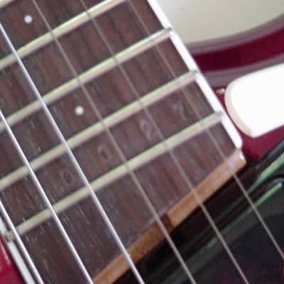 1990/91 Mosrite Nokie Model Candy Apple Red USA Made EX/NM w/HSC image 5