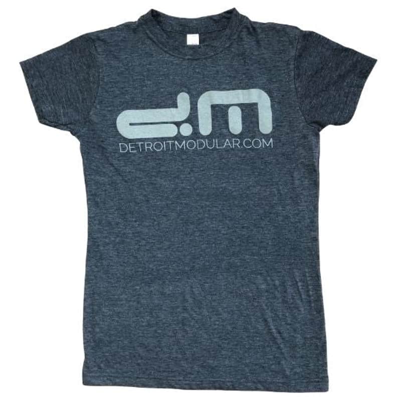 DM T-SHIRT-Women's Center Logo / Medium / Blue / Grey : BRAND NEW :  [DETROIT MODULAR] image 1