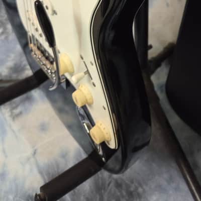 Vintage RARE 1974 Greco SE500B Black Strat Style Electric Guitar Maxon Pickups New Strings Pro Setup New Hard Shell Case image 6