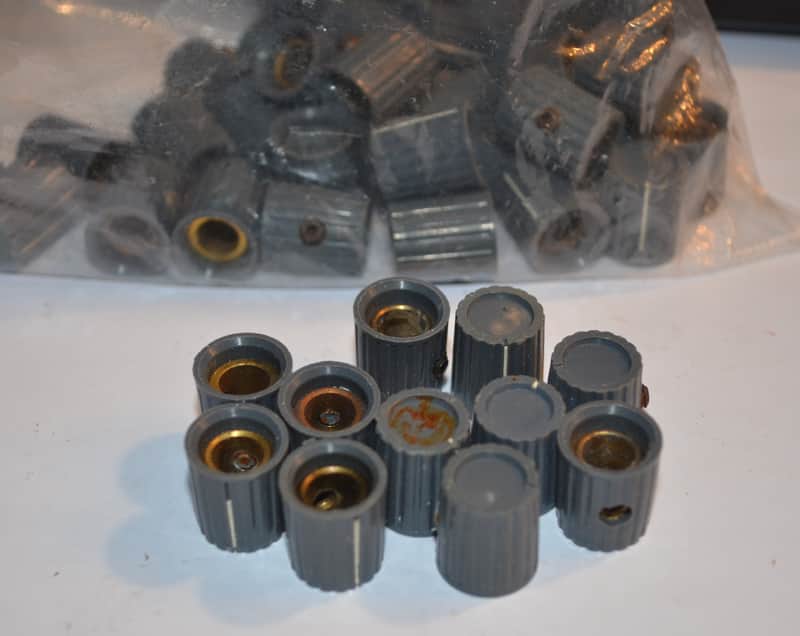 (10) Vintage Neve  Aux Send 80 Series Knobs 1/4" Shaft image 1