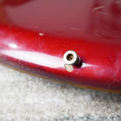 Rare 1965–1966 Teisco Spectrum Series EBX-200 Bass Metallic Red Vintage MIJ Bizarre Bass image 17