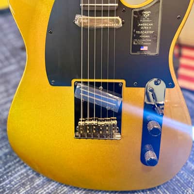 Fender 75th Anniversary American Ultra II Telecaster, Ebony Fingerboard, Liquid Gold image 7