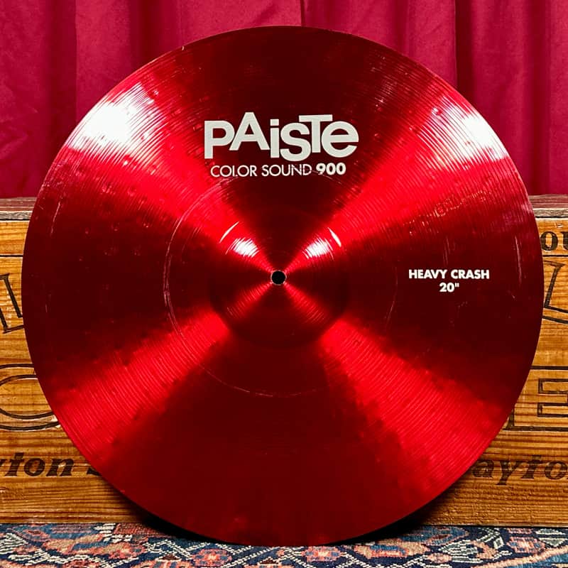 20" Paiste Red Color Sound 900 Heavy Crash Cymbal 2152g *Video Demo* image 1