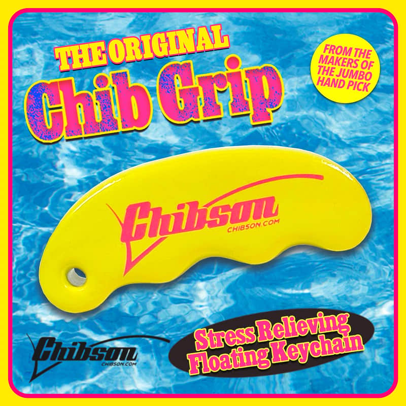 Chibson Chib Grip (Yellow) Stress Relieving, Floating Key Chain 2023 image 1