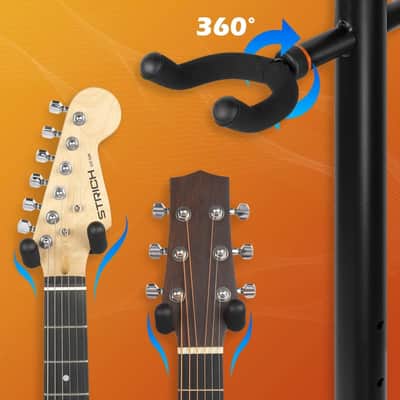 6-Guitar Floor Stand – Adjustable Multi-Guitar Holder for Acoustic, Electric, Bass & Banjo – Heavy Duty Folding Rack image 4