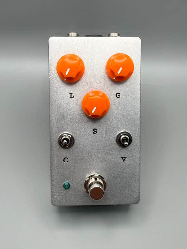 RCO Pedals Rupture Fuzz (modded Fuzzly Bear/BossTone build) 2026 - Raw aluminum with caution orange knobs image 1