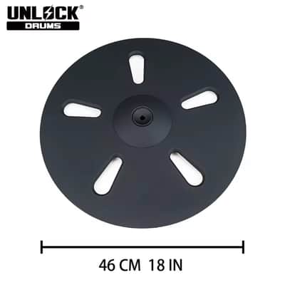 UNLOCK 18” 2 Zone CRASH Ozone FX Cymbal for Roland Alesis Kit image 2