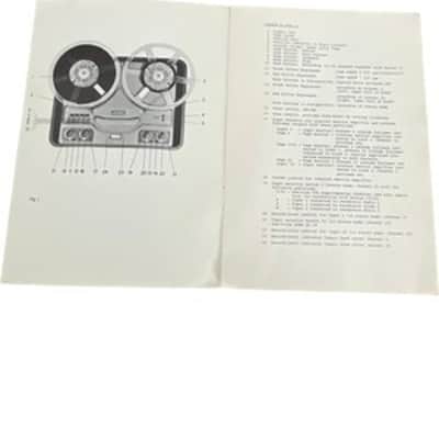 Revox F 36 Tape Recorder Manual Vintage Audio Instruction Guide image 2