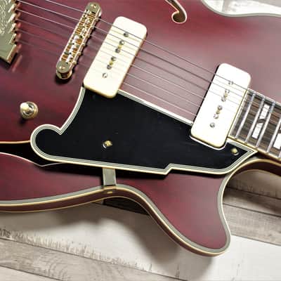 D'Angelico Deluxe SS  Satin Trans Wine image 8