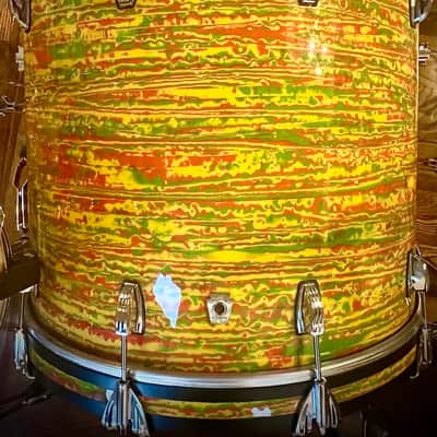 Ludwig Classic Maple 4-Piece Mod Shell Pack With 22" Bass Drum in Citrus Mod Finish image 5
