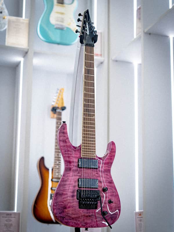 Jackson X Series SLATXSDQ 3-7 Soloist Transparent Purple image 1