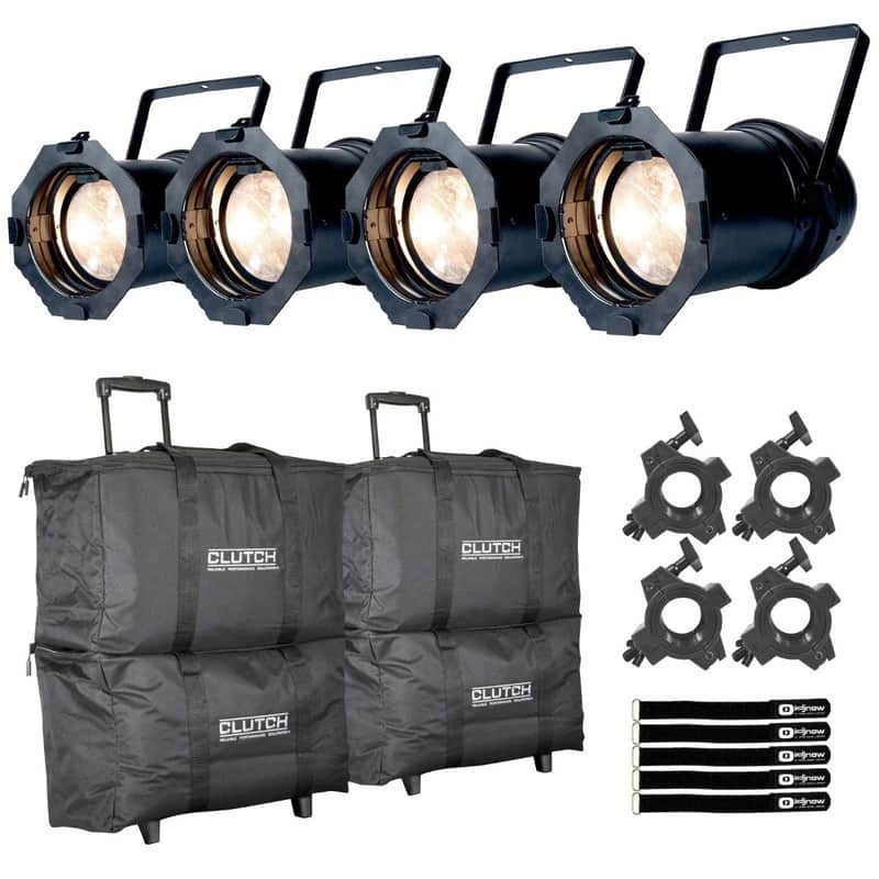ADJ Par Z100 3K2 100 Watt 3000K Warm White C.O.B. LED Lights w Bags image 1