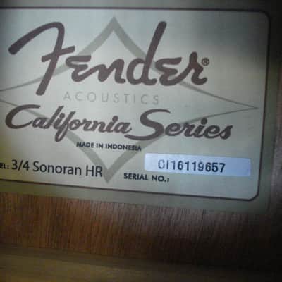 Fender 3/4 Sonoran HR Hard Rock Guitar image 4