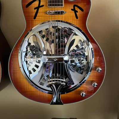 Fender FR-50CE Spruce/Mahogany Resonator 2010s - Sunburst image 1