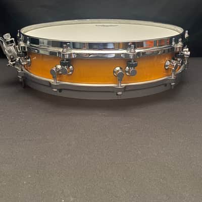 Tama 14" x 3,25" Tama AW523 snare drum 1989 - Bird’s Eye Maple Amber Lacquer image 6