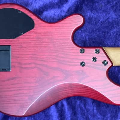 Lakland Skyline 44-02 Deluxe, Satin Cherry Burst w/ Roasted Maple / Rosewood image 6