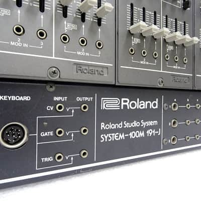 Roland SYSTEM-100M D Set  Vintage Analog Modular Synthesizer w/ 181 CV Keyboard & DIN Connectors image 8