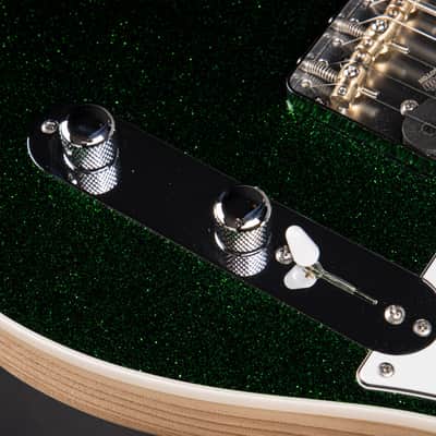 2024 - Suhr Eddie's Guitars Exclusive Custom Classic T Roasted - Deep Green Sparkle image 14