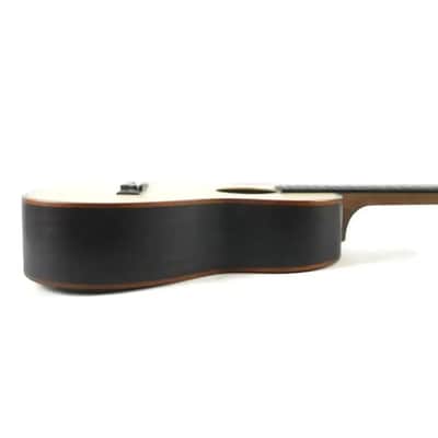 Kala SSEBY-B Solid Spruce & Striped Ebony Baritone Ukulele image 3