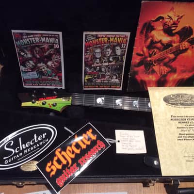Custom Schecter 2002 NAMM Convention Horror Masterworks Display Catalog Guitar SIGNED Dawn Of The Dead George Romero Horror Halloween image 9