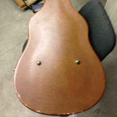 Gibson Vintage Hardshell Case 1950,s Brown 4 latch case image 3