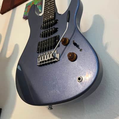 Yamaha RGX112 Super Strat Taiwan - 1988 - Light Blue Metallic w/ Gig Bag image 2