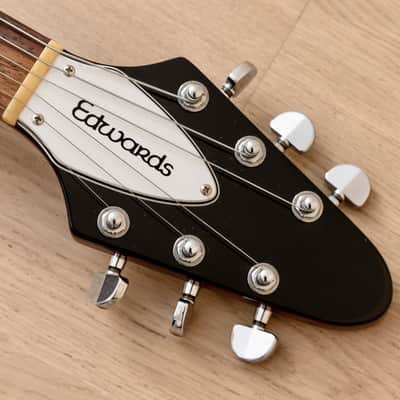 2008 Edwards by ESP E-FV-85D Flying V 67-Style Electric Guitar Cherry w/ USA Duncans, Japan image 4