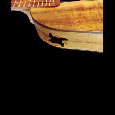 Solid Live Edge Koa Pineapple Concert Ukulele (SCJ - Jazz Hat # 145) image 2