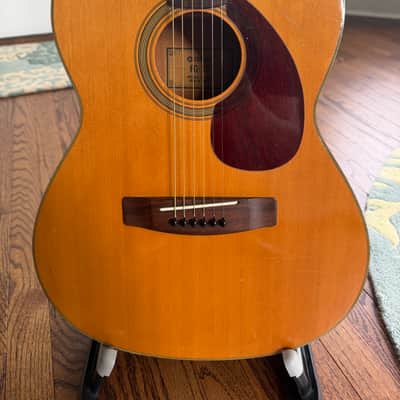 Yamaha FG-75 Folk Guitar 1974 - Natural image 1