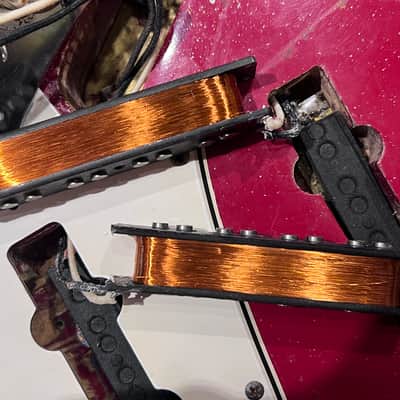 Fender Jazz Bass Red Sparkle Refin 1964 image 11