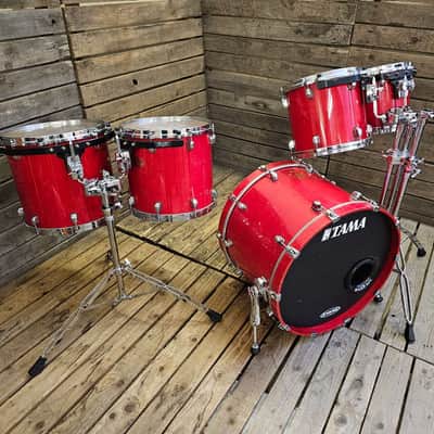 Tama Starclassic Maple Drum Kit, Made In Japan, Ruby Red USED! RKRUB251125 image 3