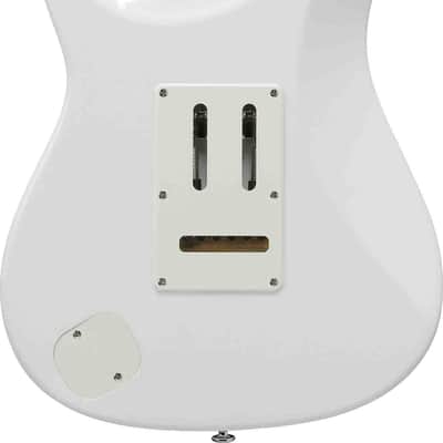 Ibanez LM1-LWH Luca Mantovanelli Signature Electric Guitar 6-String - Luna White + Case image 6