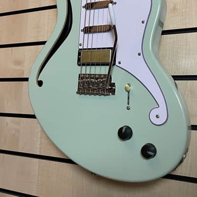 D'Angelico Excel Giacomo Turra Signature Bedford SH Peppermint Electric Guitar Gigbag image 3
