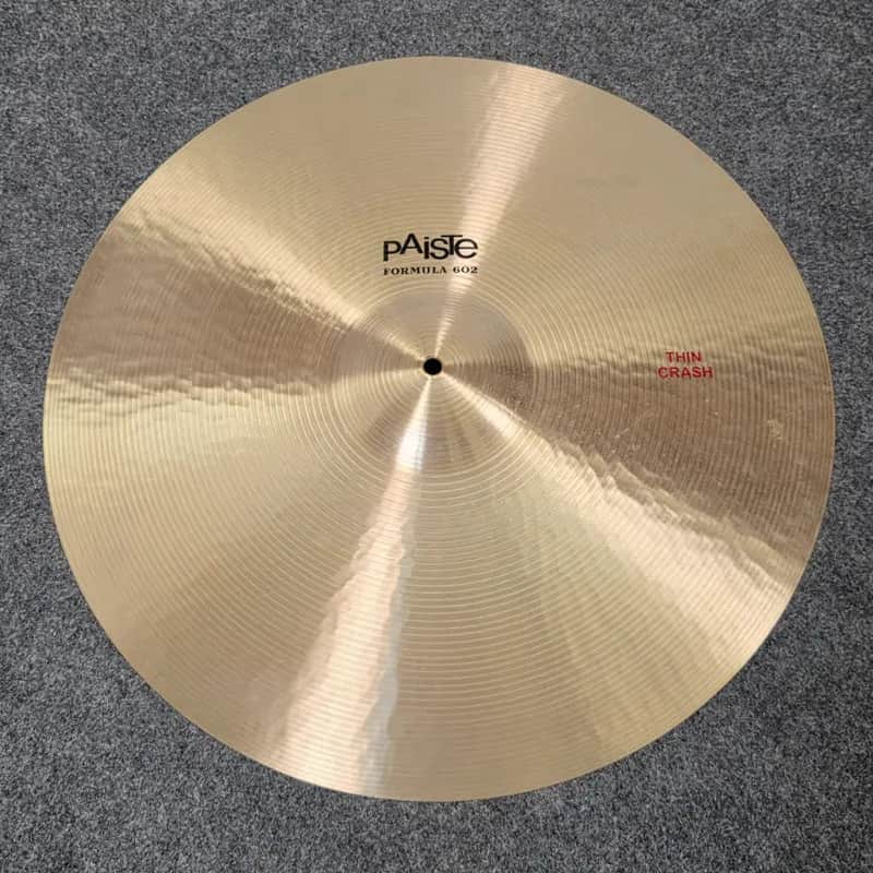 Used Paiste Formula 602 Thin Crash Cymbal 22" - Very Good image 1