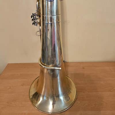 Tuba “Bb" Soviet 3 Valves Brass Pipe Wind Instrument Horn USSR Vintage and Rare image 6