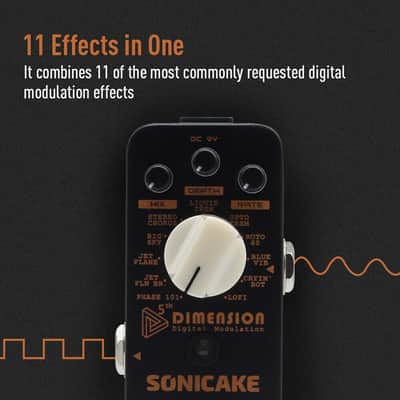 Sonicake 5th Dimension Digital Modulation Phaser/Flanger/Chorus/Tremolo Pedals image 2