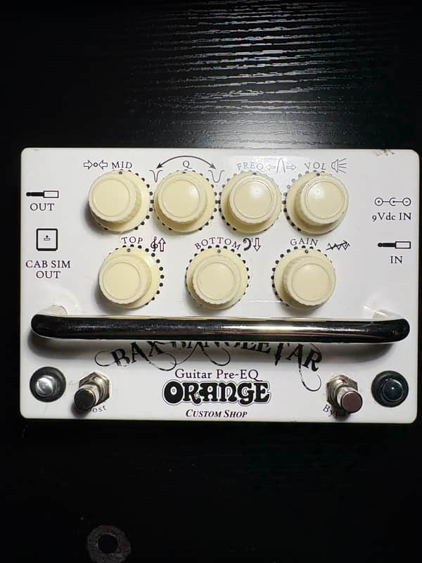 Orange Bax Bangeetar Guitar Pre-EQ Pedal 2010s - White image 1