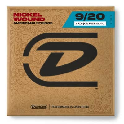 Dunlop DJN0920 Americana Series 5-String Tenor Banjo Strings, 9-20 image 1
