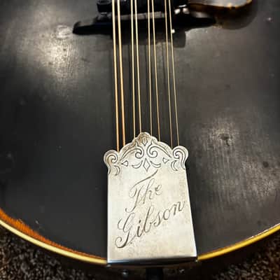 Gibson K-2 Mandocello black with Original Case 1913 mandolin family Mando image 20