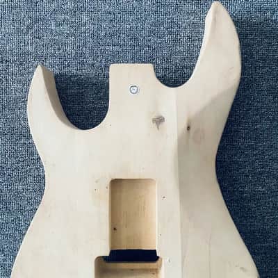 DIY Project Guitar Body Blank with HSH Routing in Natural Basswood image 12