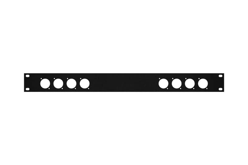 Elite Core 1 Space Rack Panel with 8 D-series punch out hole fits ATA Rack Road Cases RP1U-4x4 image 1